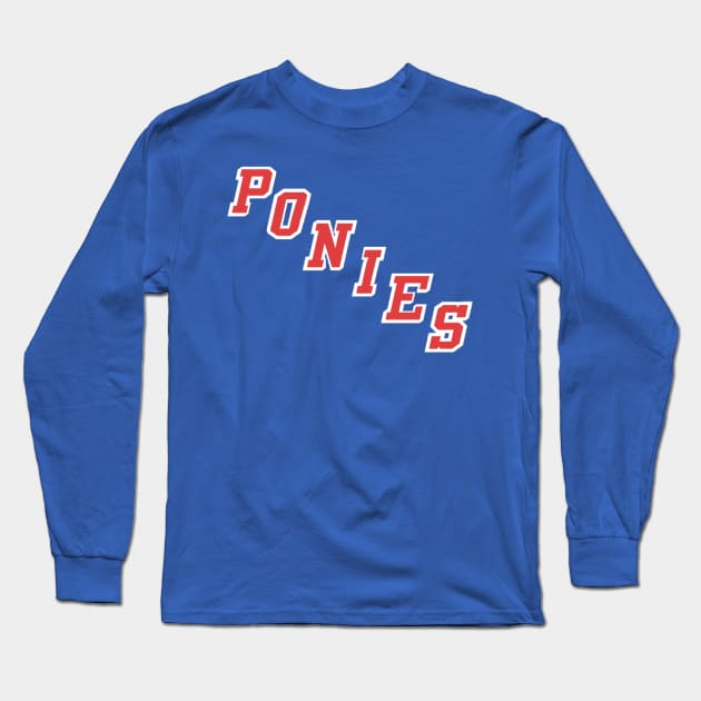 Ponies (Rangers) Long Sleeve T-Shirt by euryoky